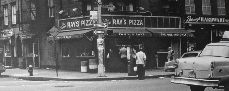 Ray's Famous Pizza restaurant in New York City 20th c.