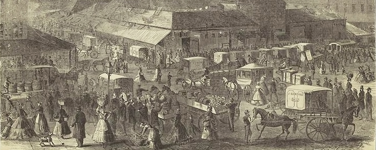 Washington Market New York City 19th c.